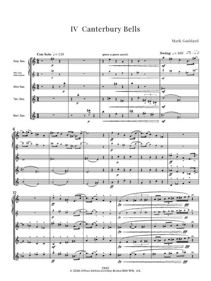 Goddard - Chesterton Flowers (Saxophone Quartet)- Digital Download