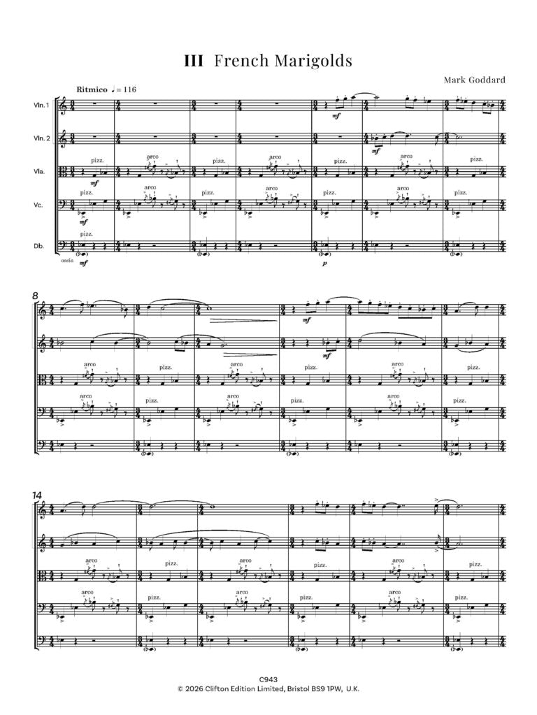 Chesterton Flowers (String Orchestra)- Digital Download