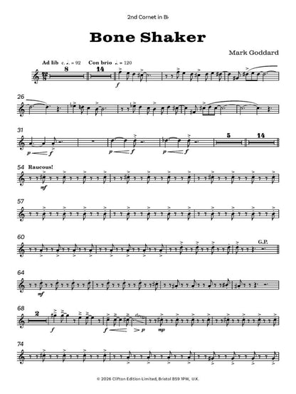 Goddard, Mark - Bone Shaker for Brass Band   - Digital Download