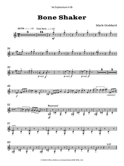 Goddard, Mark - Bone Shaker for Brass Band   - Digital Download