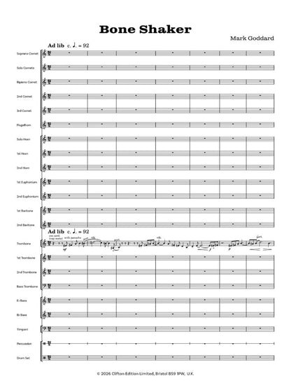Goddard, Mark - Bone Shaker for Brass Band   - Digital Download