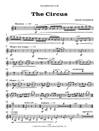 Goddard, Mark - The Circus for Brass Band A Light Overture   - Digital Download