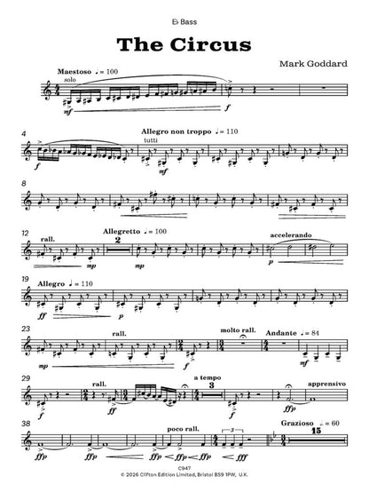 Goddard, Mark - The Circus for Brass Band A Light Overture   - Digital Download