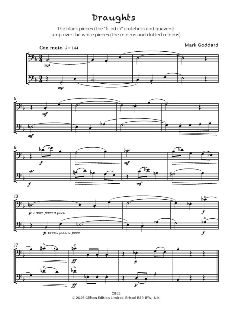 Goddard, Mark: Tricks and Games for Cello Duet - Digital Download