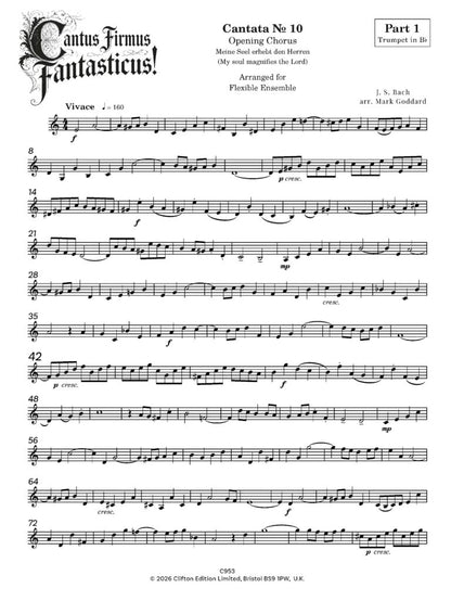Bach J S arr. Mark Goddard - Cantus Firmus Fantasticus!  for flexible ensemble - (Digital Download)