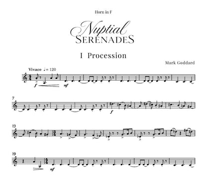 Goddard, Mark - Nuptial Serenades Three celebratory pieces for wind quintet Digital Download