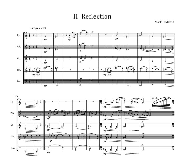 Goddard, Mark - Nuptial Serenades Three celebratory pieces for wind quintet Digital Download