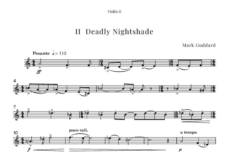 Chesterton Flowers (String Quartet)- Digital Download