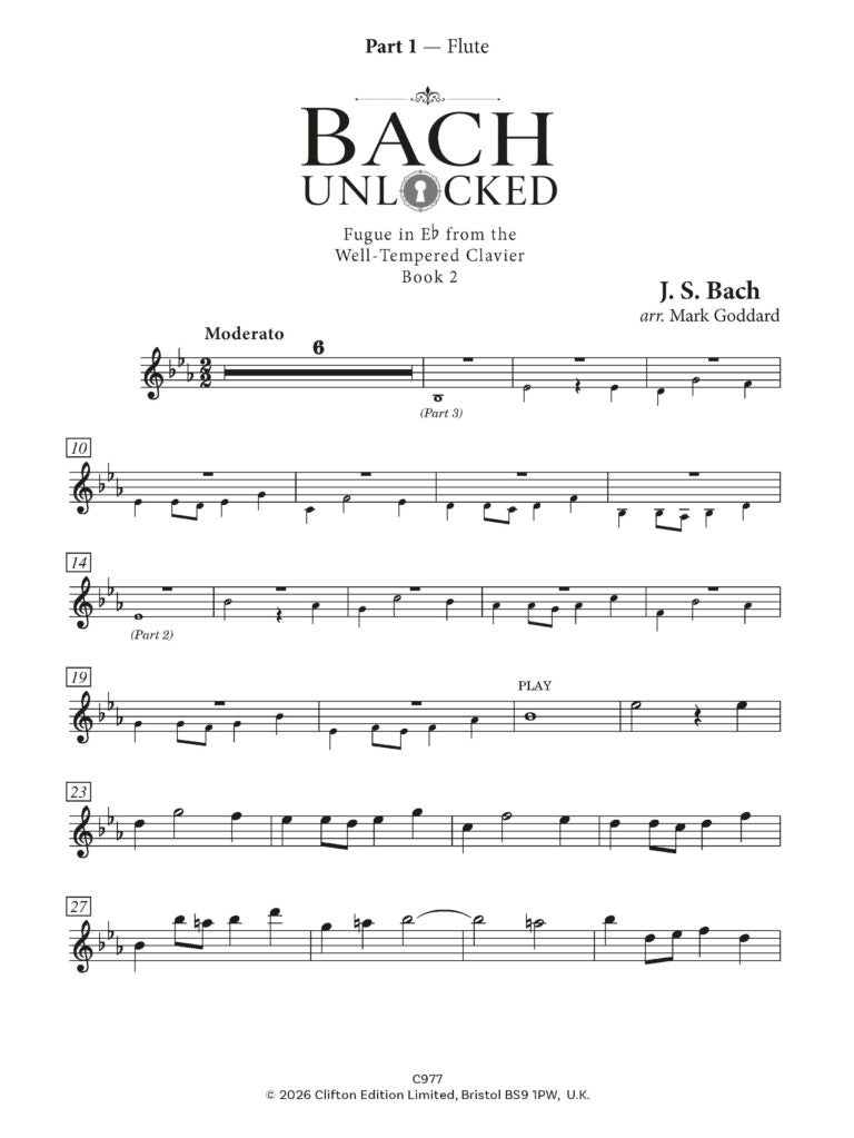 Arr Goddard Bach Unlocked for flexible ensemble - (Digital Download)