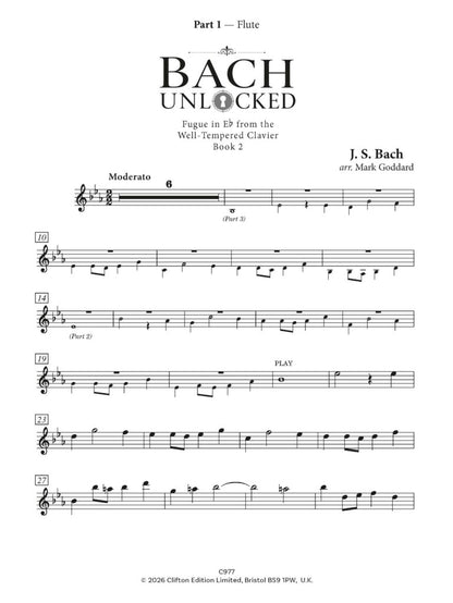 Arr Goddard Bach Unlocked for flexible ensemble - (Digital Download)