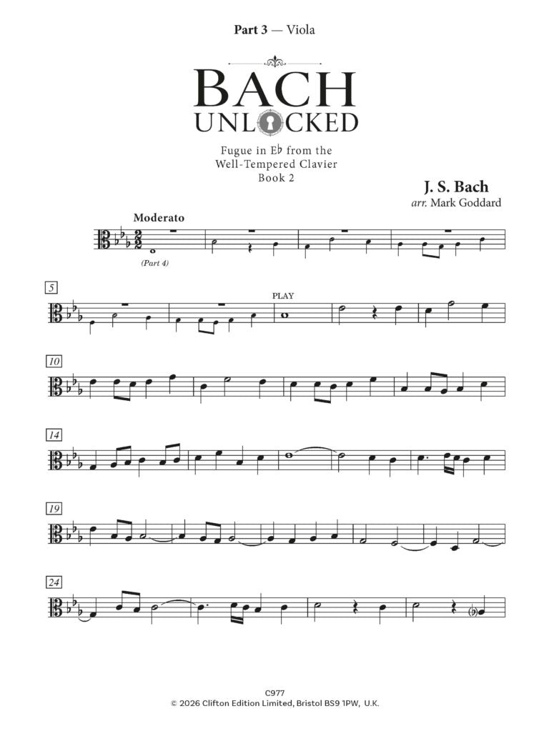 Arr Goddard Bach Unlocked for flexible ensemble - (Digital Download)