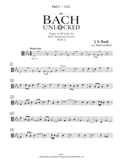 Arr Goddard Bach Unlocked for flexible ensemble - (Digital Download)