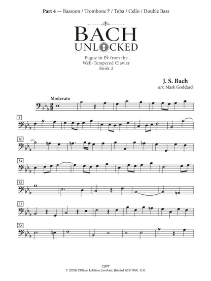 Arr Goddard Bach Unlocked for flexible ensemble - (Digital Download)