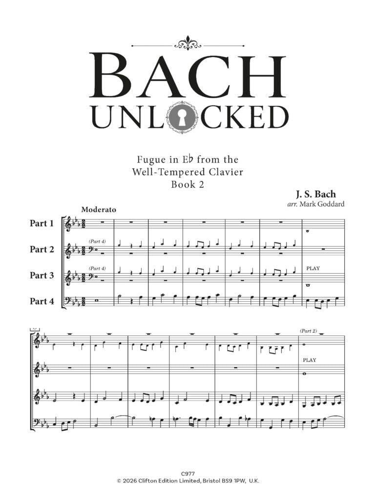 Arr Goddard Bach Unlocked for flexible ensemble - (Digital Download)