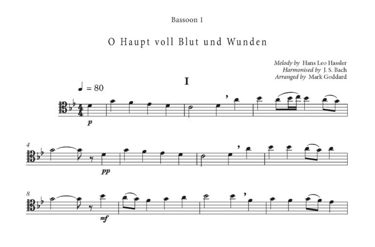 Johann Sebastian Bach arr. Mark Goddard - Bach Chorale Bassoon Collection (Bassoon Quartet)- Digital Download