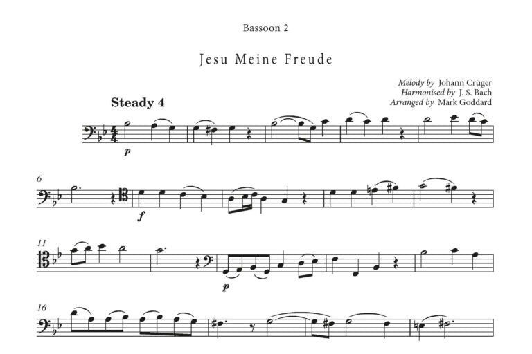 Johann Sebastian Bach arr. Mark Goddard - Bach Chorale Bassoon Collection (Bassoon Quartet)- Digital Download