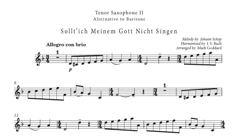 Bach Chorale Saxophone Collection (Saxophone Quartet)- Digital Download
