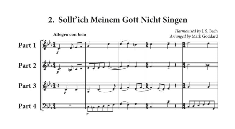 Arr Goddard Bach O.K. Chorales for flexible ensemble - (Digital Download)