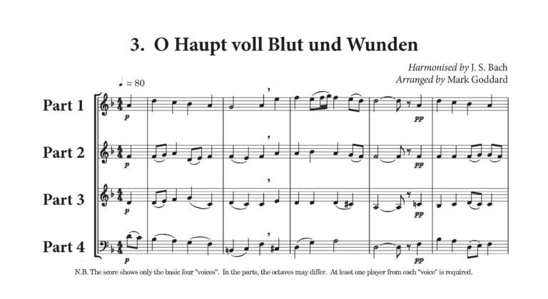 Arr Goddard Bach O.K. Chorales for flexible ensemble - (Digital Download)