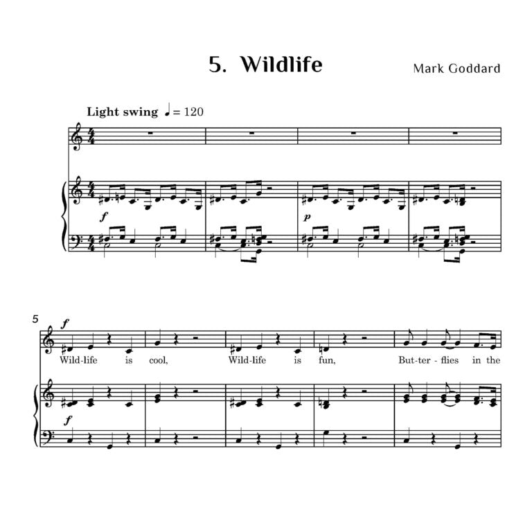 Goddard, Mark - Gergask Songs Six Songs for Primary School - (Digital Download)