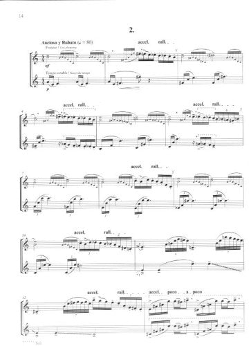 Piazzolla, A- Tango-Etudes arranged for two flutes