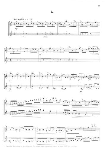 Piazzolla, A- Tango-Etudes arranged for two flutes