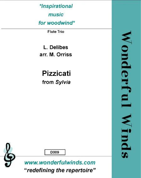 Delibes - Pizzicatai (Sylvia) for flute trio Digital Download