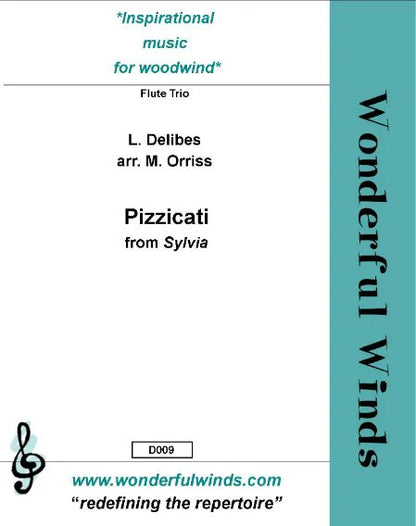 Delibes - Pizzicatai (Sylvia) for flute trio Digital Download