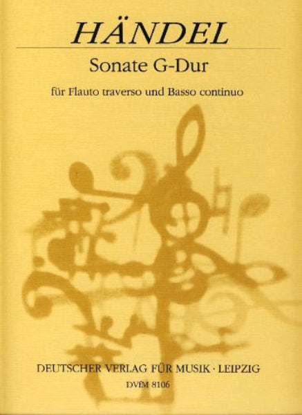 Handel - Sonata in G major HWV 363b Urtext edited by Reinhold Kubik [fl,bc]