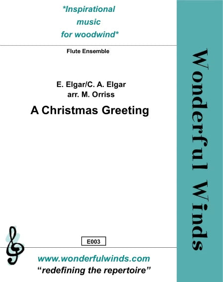 Elgar, E./Elgar, C.A.- A Christmas Greeting - for flute ensemble  Digital Download