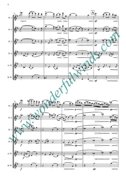 Elgar, E./Elgar, C.A.- A Christmas Greeting - for flute ensemble  Digital Download