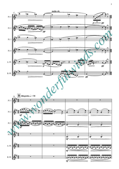 Elgar, E./Elgar, C.A.- A Christmas Greeting - for flute ensemble  Digital Download