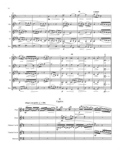 Bowen, York Miniature Suite for wind ensemble