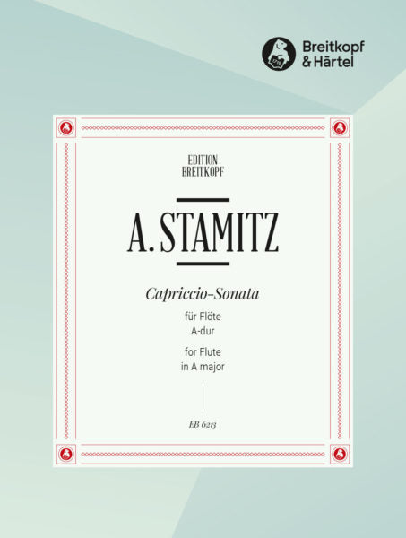 Stamitz, A -,Capriccio-Sonata in A major edited by Peter E. Gradenwitz [fl]- DIGITAL EDITION)
