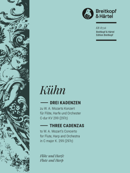 Kuhn, M - 3 Cadenzas to the Concerto in C major K. 299 (297c) of Wolfgang A. Mozart [fl,hp] - DIGITAL EDITION)