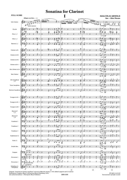 Arnold - Sonatina for Clarinet and Wind Band, op. 29