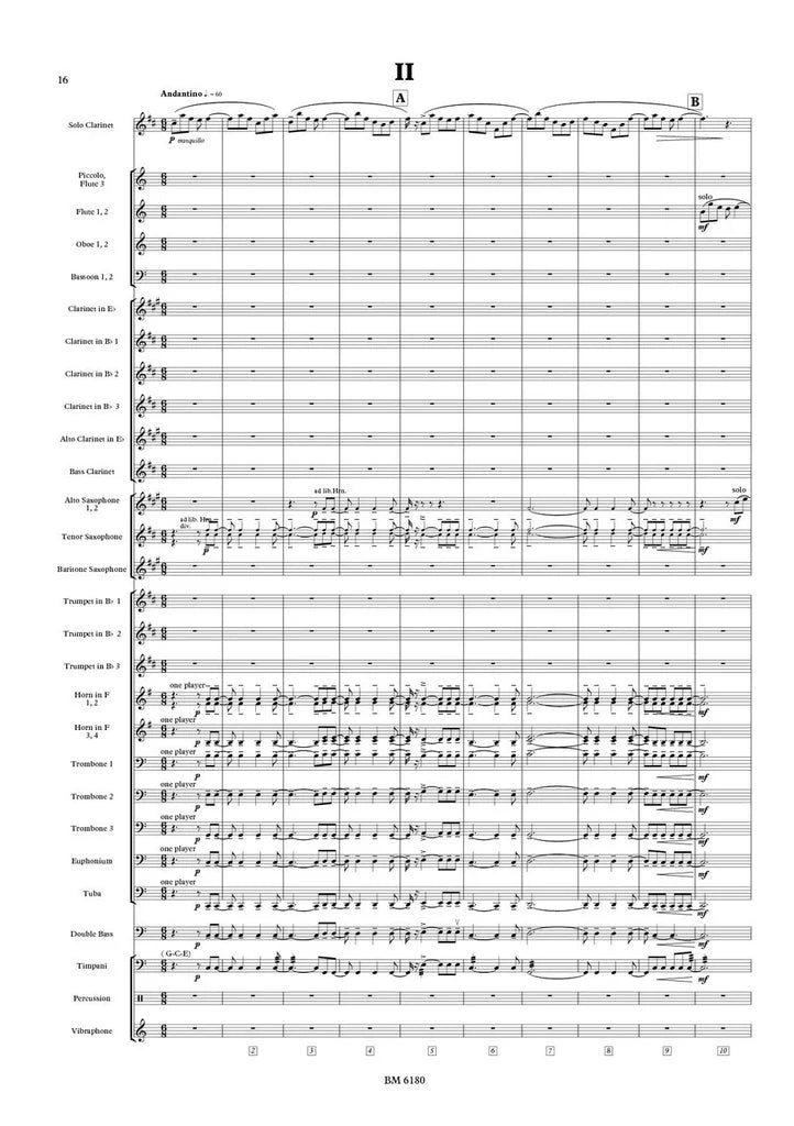 Arnold - Sonatina for Clarinet and Wind Band, op. 29