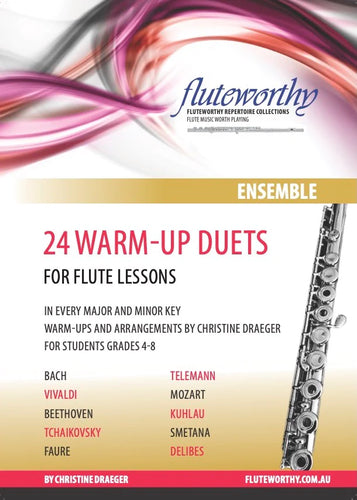 Christine Draeger - 24 warm-up duets for flute lessons (Fluteworthy)