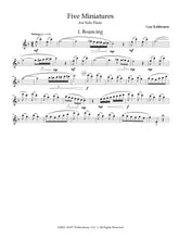 Kahkonen - Five Miniatures for Solo Flute