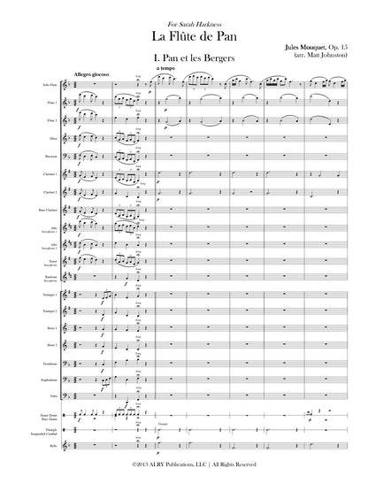 Mouquet (arr. Johnston) - La Flute de Pan (Solo Flute and Concert Band