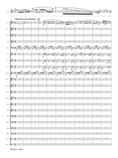 Borne (arr. Johnston) - Habanera (Solo Flute and Concert Band)