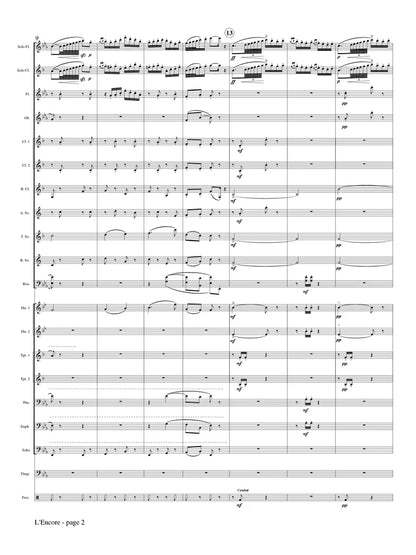 Herbert (arr. Johnston) - L'Encore for Flute, Clarinet and Concert Band