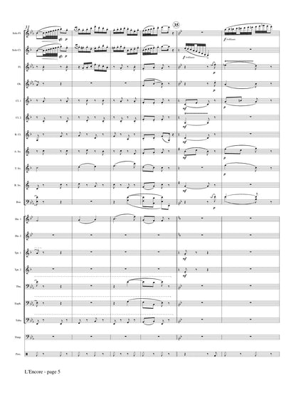 Herbert (arr. Johnston) - L'Encore for Flute, Clarinet and Concert Band