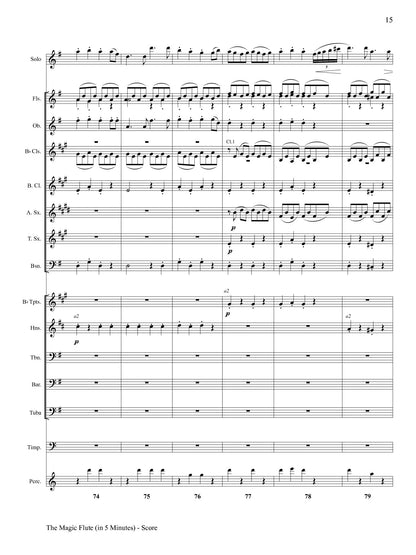 Nishimura - The Magic Flute in 5 Minutes (Solo Flute and Concert Band)