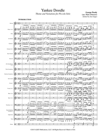 Purdy (arr. Johnston/Gippo) - Yankee Doodle for Piccolo and Concert Band