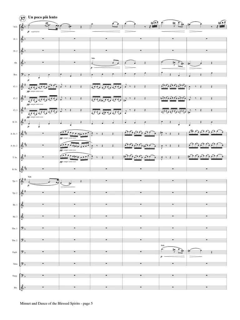 Gluck (arr. Johnston) - Minuet and Dance of the Blessed Spirits