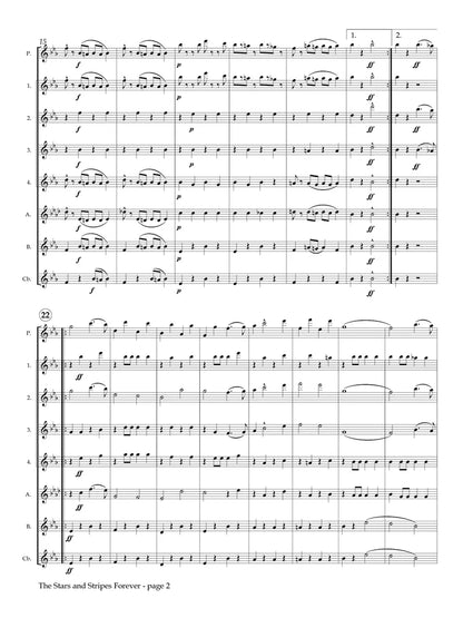 Sousa (arr. Johnston) - The Stars and Stripes Forever for Flute Choir