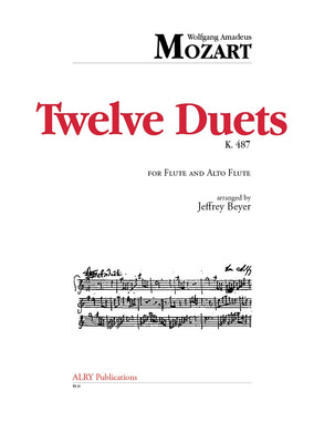 Mozart (arr. Beyer) - Twelve Duets for C Flute and Alto Flute