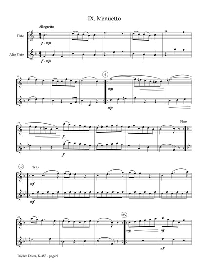 Mozart (arr. Beyer) - Twelve Duets for C Flute and Alto Flute