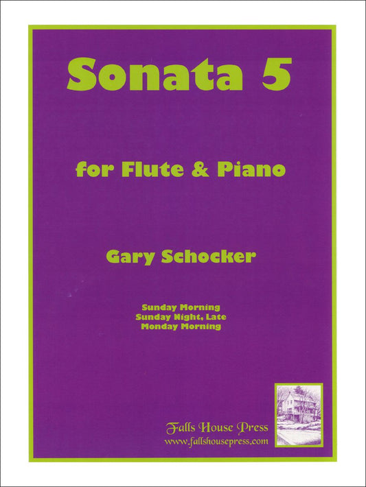 Schocker, Gary - Sonata No. 5 for Flute and Piano